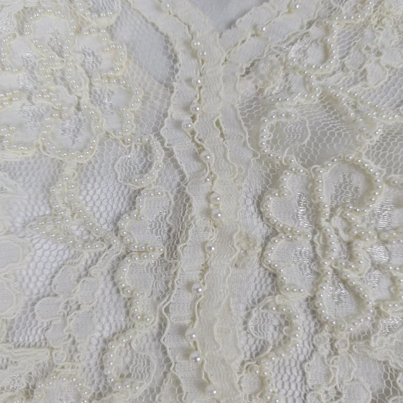 Laura Ashley Lace Blouse with Attached Camisole - Picture 7 of 13